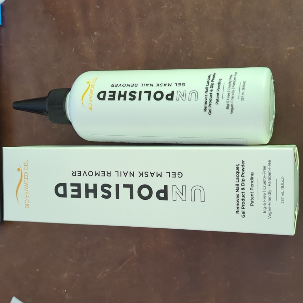 New BSG Unpolished Gel Mask Nail Remover 237ml